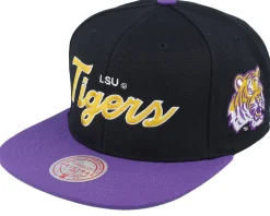 Louisiana State Tigers Team Script 2.0 Black Snapback - Mitchell & Ness