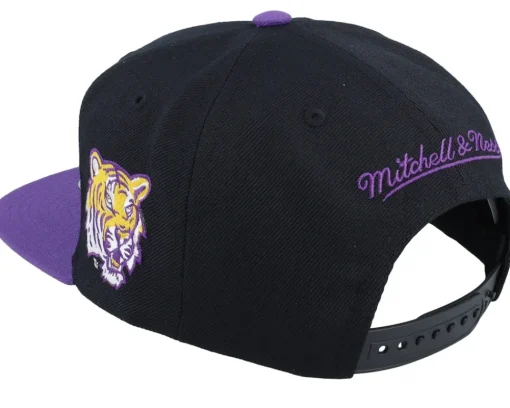 Louisiana State Tigers Team Script 2.0 Black Snapback - Mitchell & Ness