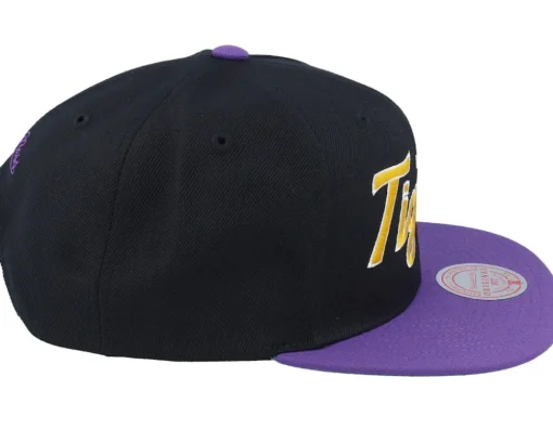 Louisiana State Tigers Team Script 2.0 Black Snapback - Mitchell & Ness