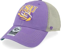 Louisiana State Tigers Tuscaloosa 47 Clean Up Cap Vintage Purple Trucker - 47 Brand