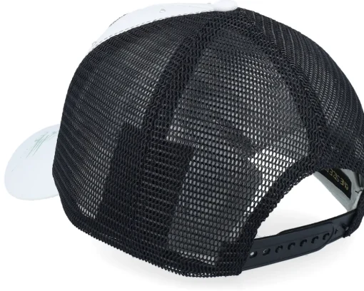 Love Kills Slowly Twill Mesh White/Black A-Frame Trucker - Ed Hardy