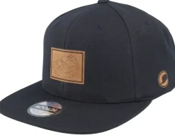 Lovers Engraved Patch Black Snapback - Moomin
