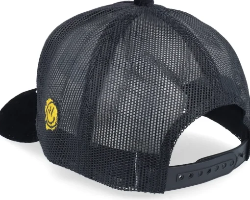 L&s Sweden Patch Black Velvet Trucker - Lucid Smile