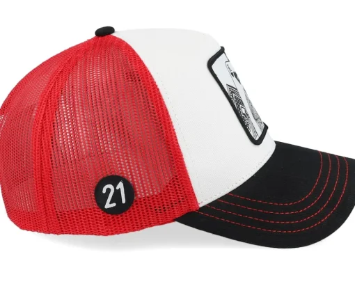 Lucky Blackjack Red/White/Black Trucker - Capslab