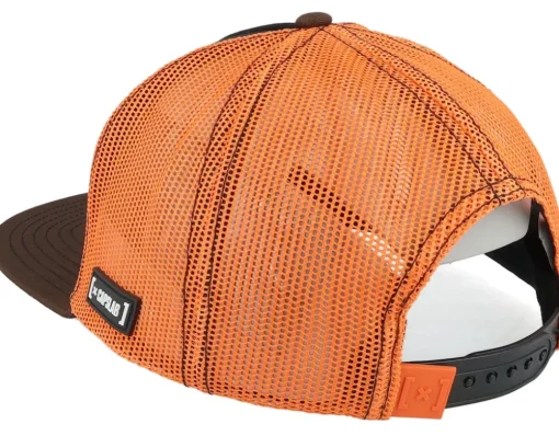 Lucky Cat Red/Black/Brown Trucker - Capslab
