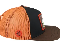 Lucky Cat Red/Black/Brown Trucker - Capslab