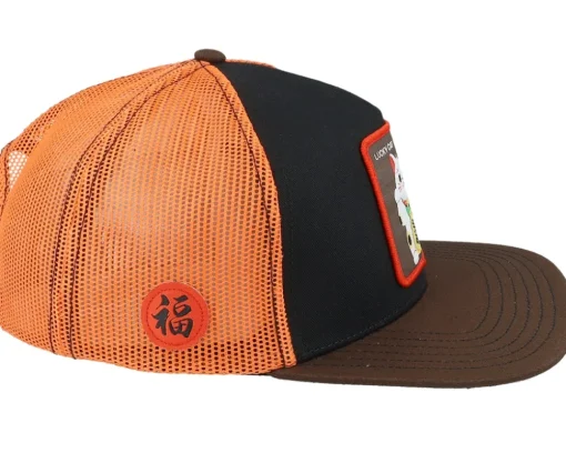 Lucky Cat Red/Black/Brown Trucker - Capslab