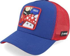 Lucky Mushroom Red/Blue Trucker - Capslab