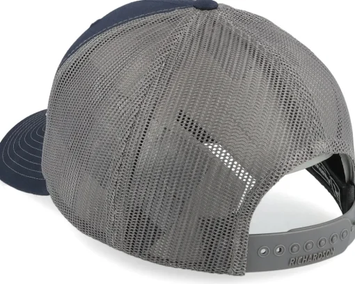 Lumber Jack Logo 112 Split Navy/Charcoal Trucker - Bearded Man