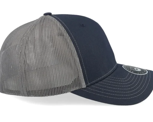 Lumber Jack Logo 112 Split Navy/Charcoal Trucker - Bearded Man