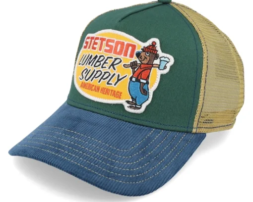 Lumber Supply Green/Blue Trucker - Stetson