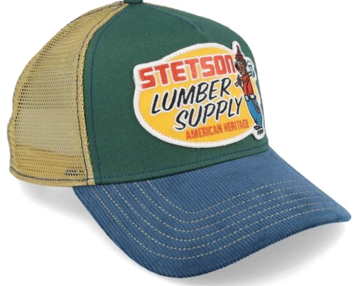 Lumber Supply Green/Blue Trucker - Stetson