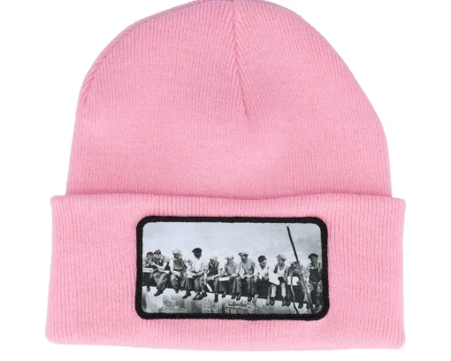 Lunch Atop A Skyscraper Beanie Black Cuff - Public Domain