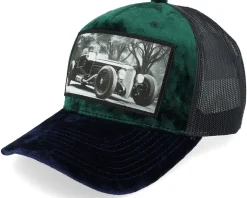 Luxury Hot Rod Velvet Black A-frame Trucker - Calza Pennello