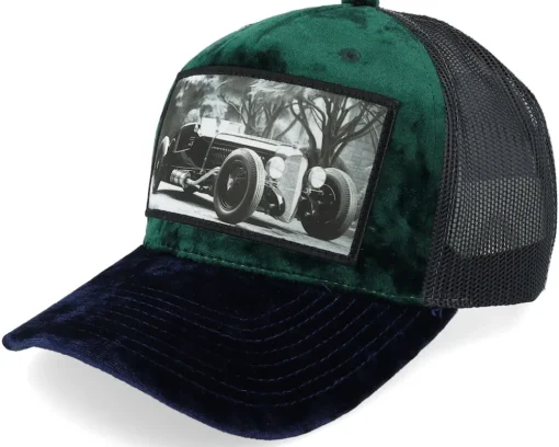 Luxury Hot Rod Velvet Black A-frame Trucker - Calza Pennello