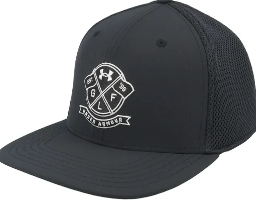 M Iso-chill Drive Low Str Black Fitted - Under Armour