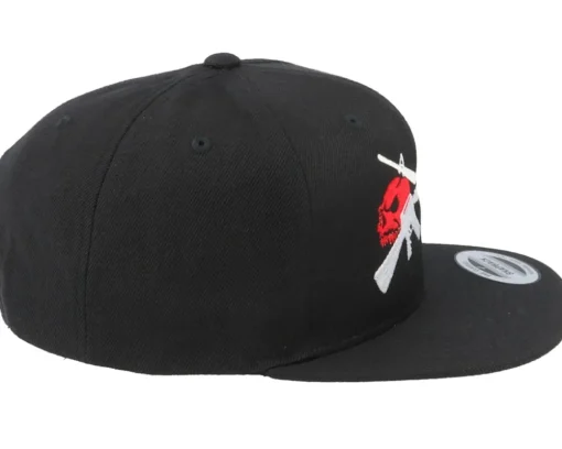 M16 Red Skulls Black Snapback - GUNS n SKULLS