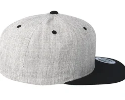 Machine Side Logo Heather Grey/Black Snapback - Tattoo Collective