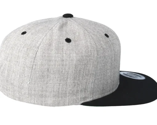 Machine Side Logo Heather Grey/Black Snapback - Tattoo Collective