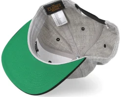 Machine Side Logo Heather Grey/Black Snapback - Tattoo Collective