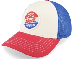 Mack Truck Twill Valin Patch Ivory/Red/Royal Trucker - American Needle