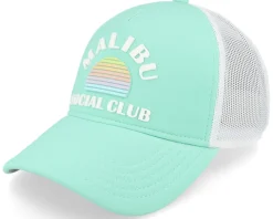 Malibu Riptide Valin White/Seafoam Trucker - American Needle
