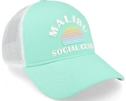 Malibu Riptide Valin White/Seafoam Trucker - American Needle
