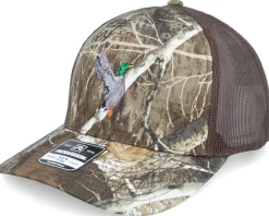 Mallard Duck Embroidery Realtree Edge/Brown A-Frame Trucker - Wild Spirit