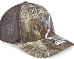 Mallard Duck Embroidery Realtree Edge/Brown A-Frame Trucker - Wild Spirit