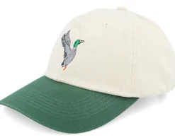 Mallard Duck Washed Stone/Dark Green Dad Cap - Wild Spirit