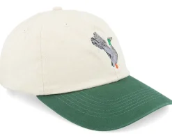 Mallard Duck Washed Stone/Dark Green Dad Cap - Wild Spirit