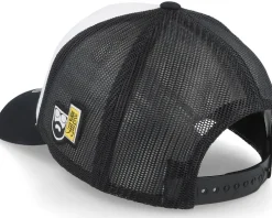 Manga Man Retro Black/White/Black Trucker - Bearded Man