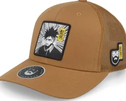 Manga Man Retro Black/White/Black Trucker - Bearded Man