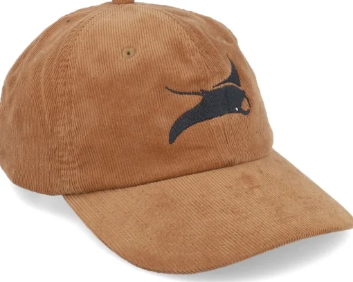 Manta Ray Camel Cord Dad Cap - Wild Spirit