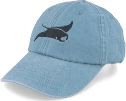 Manta Ray Washed Denim Light Blue Dad Cap - Wild Spirit