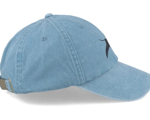 Manta Ray Washed Denim Light Blue Dad Cap - Wild Spirit
