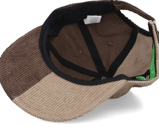 Marina Cord 6 Panel Hat Brown Strapback - HUF