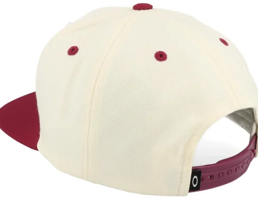 Mark Iii Arctic White/Iron Red Snapback - Oakley