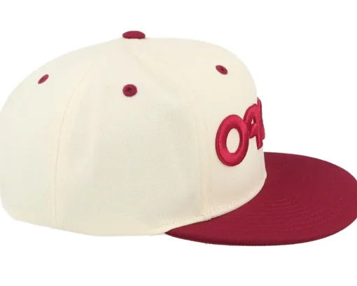 Mark Iii Arctic White/Iron Red Snapback - Oakley