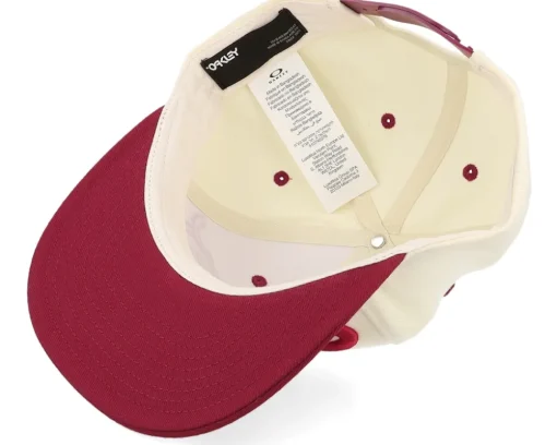 Mark Iii Arctic White/Iron Red Snapback - Oakley