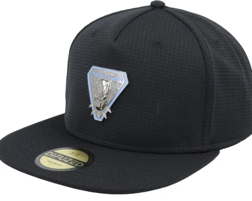 Marvel Black Panther Novelty Cap Black Snapback - Difuzed