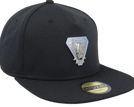 Marvel Black Panther Novelty Cap Black Snapback - Difuzed
