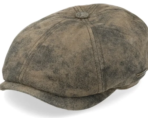 McCook Pigskin Flat Cap - Stetson