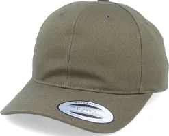 Medium Structured Curved Olive Adjustable - Yupoong