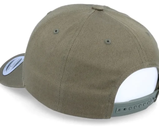 Medium Structured Curved Olive Adjustable - Yupoong