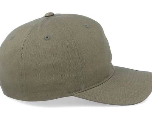 Medium Structured Curved Olive Adjustable - Yupoong