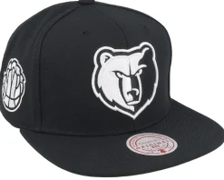 Memphis Grizzlies Evergreen Black/White Snapback - Mitchell & Ness