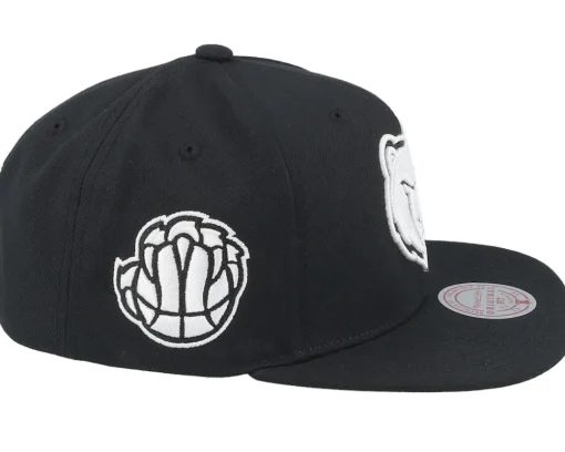 Memphis Grizzlies Evergreen Black/White Snapback - Mitchell & Ness