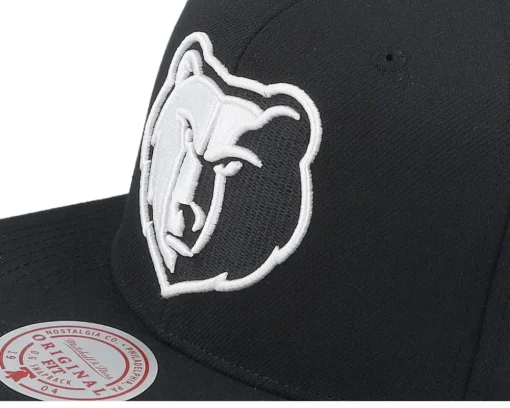 Memphis Grizzlies Evergreen Black/White Snapback - Mitchell & Ness