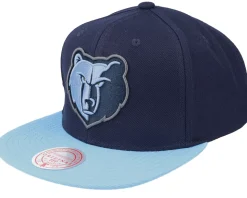 Memphis Grizzlies Team 2 Tone 2.0 Navy/Light Blue Snapback - Mitchell & Ness